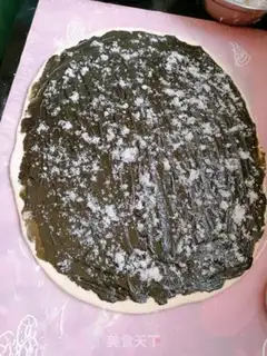 Make Black sesame sauce rolls step 5