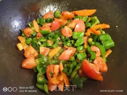 Make Carrot pepper and beef step 3