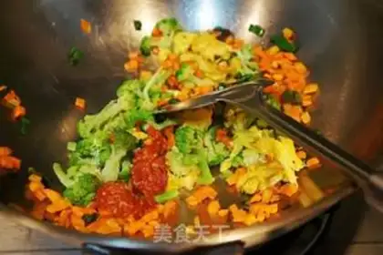 Make Orchid broccoli step 4