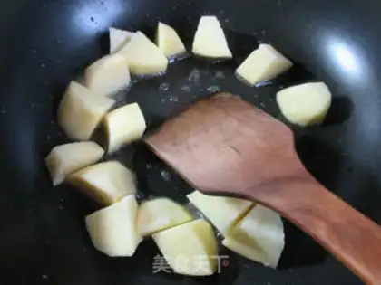 Make Black-mute potatoes burning old tofu step 3