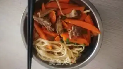 Make Cow and melon noodles step 5