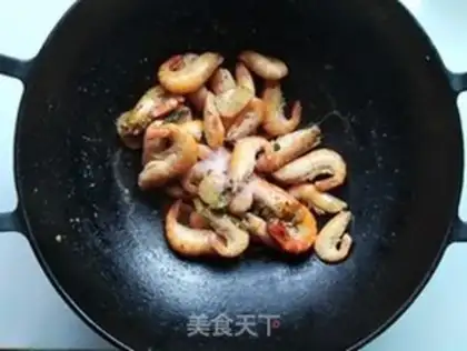 Make Red-burned shrimp step 5