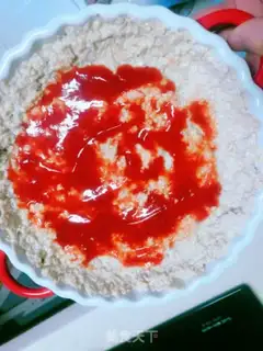 Make oatmeal egg pizza step 6