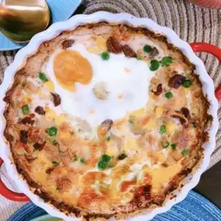 Make oatmeal egg pizza step 12