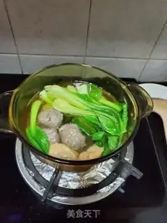 Make Beefball hot noodles step 3