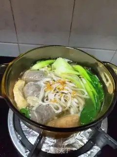 Make Beefball hot noodles step 4