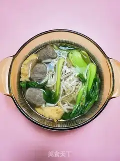 Make Beefball hot noodles step 6