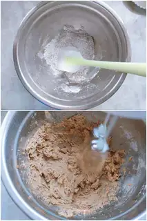Make Halloween vampire cookies step 1