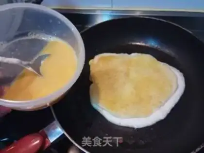 Make Egg pancakes step 4