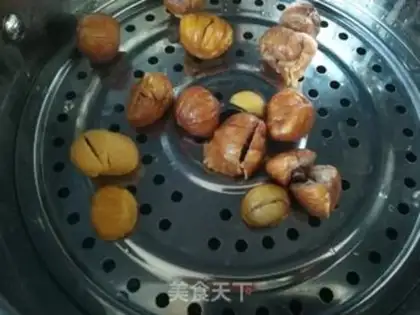 Make Chestnut roses and rice step 0