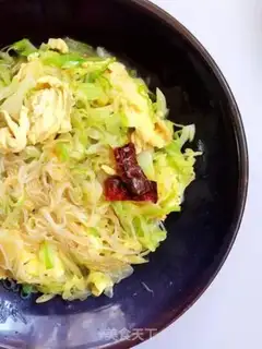 Make Egg fan cabbage step 7