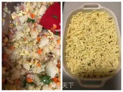 Make Cheese fried rice step 3