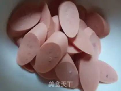Make Ham oil noodles step 2