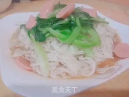 Make Ham oil noodles step 7