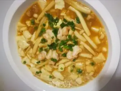 Make Seafood tofu step 5