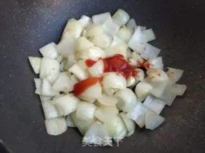 Make Tomato onion fried eggs step 8