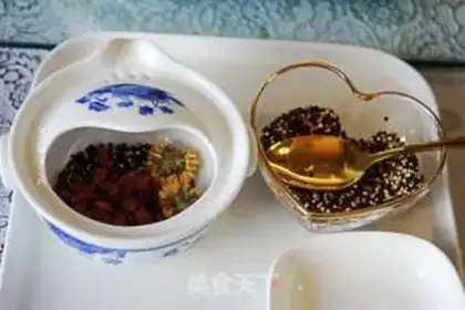 Make Three-coloured quinoa tea step 5