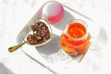 Make Three-coloured quinoa tea step 8