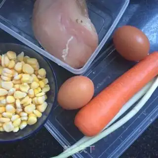 Make Chicken corn soup step 1