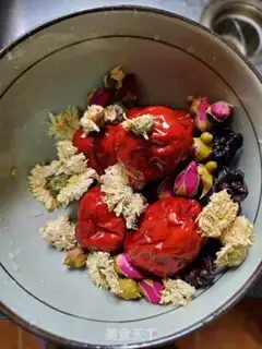 Make Fruit and flowers tea step 4