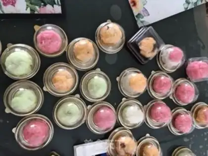 Make Four-colour ice cream snacks step 6