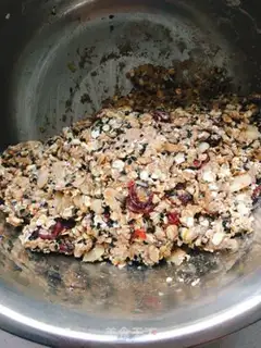 Make Almond oatmeal energy bar step 2