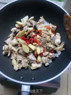 Make Old hen with potatoes step 6