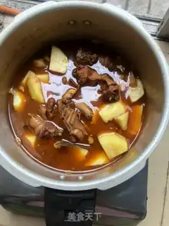 Make Old hen with potatoes step 10
