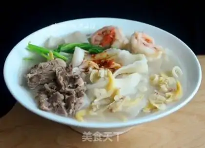 Make Seafood lamb noodles step 12