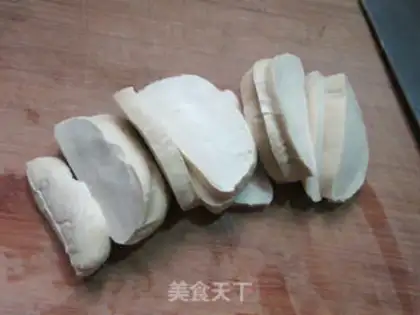 Make Tea mushrooms, peanut rice, veggie chicken step 1