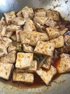 Make Garlic chili tofu step 3