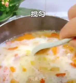 Make Cucumber milk stew snow oats step 12