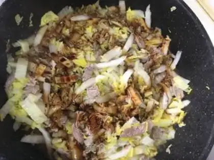 Make Scrambled meatloaf step 5