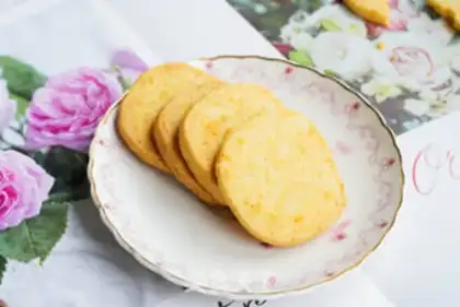 Make Salted egg yellow cheese cookies step 12