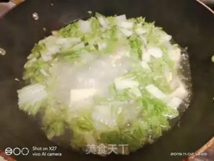 Make Big cabbage, tofu eggs soup step 5