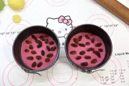 Make raisins, colored buns step 8