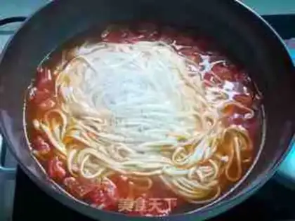 Make Tomato fat noodles step 5