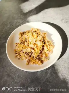 Make Big cabbage and egg fried rice step 7