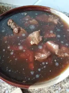 Make Red beef noodles step 8