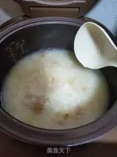Make Shrimp rice gruel step 5