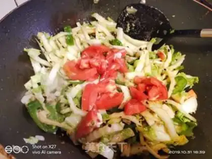 Make Big cabbage, fried meat step 4