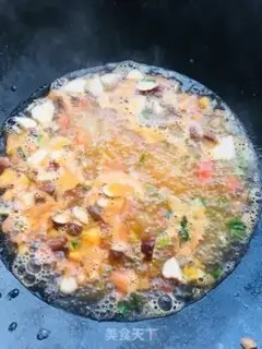 Make Tomato egg mushroom noodles step 5