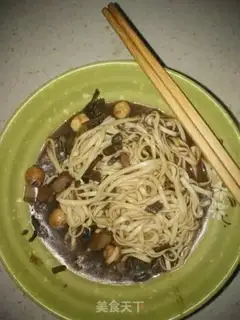 Make Five bouquets of bean bean horns for soup noodles step 5