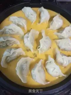 Make Water dumplings holding eggs step 7
