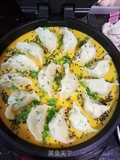 Make Water dumplings holding eggs step 9