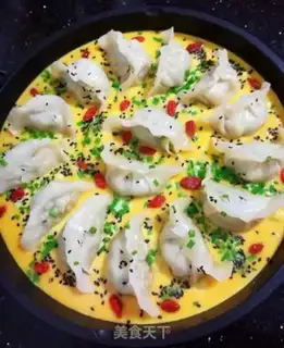 Make Water dumplings holding eggs step 10