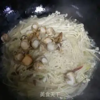 Make Scalloping needle mushrooms step 5