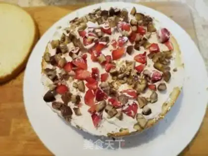 Make Chestnut cake step 10