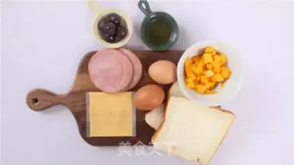 Make Ham cheese and cheese step 0