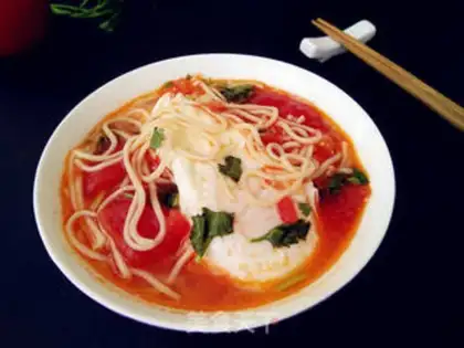Make Tomato noodle soup step 8